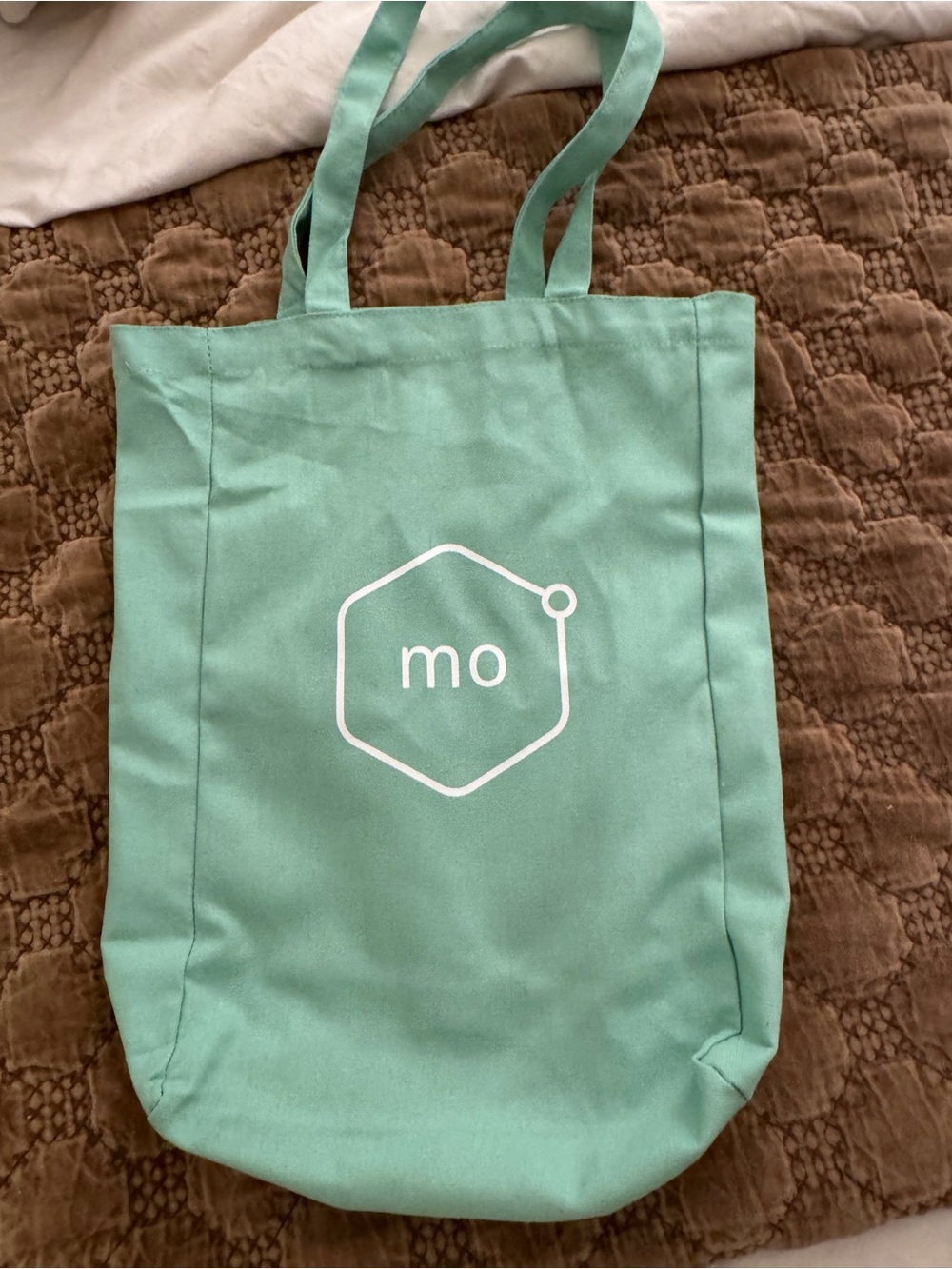 Mint Green Molekule Logo Tote Bag